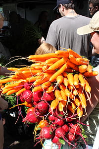 PIC-NIC, supermarché, marché fermier, marché, légumes, coloré, en bonne santé