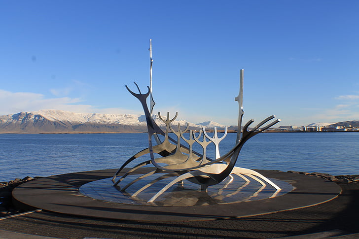 Reykjavik, Islanda, Viking, mare, prenotato, oceano, blu