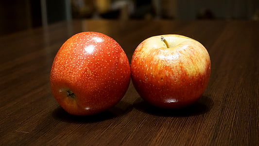 äpplen, frukter, rött äpple, näringslära, naturen, friska, mat
