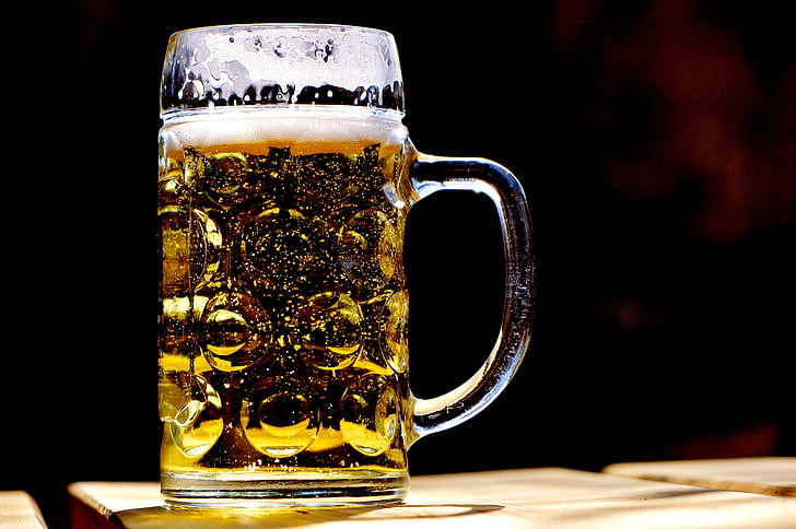 beer, mug, refreshment, beer mug, drink, bavaria, beer garden