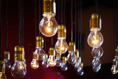 electricity, energy, idea, light, light bulbs, vision, public domain images