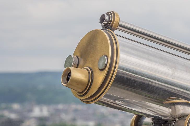 telescope, view, binoculars, distant, distant view, outlook, viewpoint
