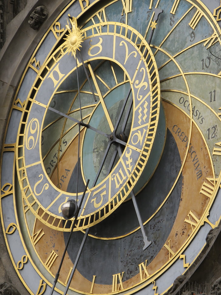 prague, astronomical, clock, europe, czech, city, republic
