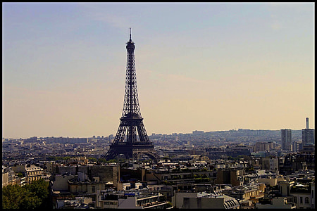 the eiffel tower, france, paris, view