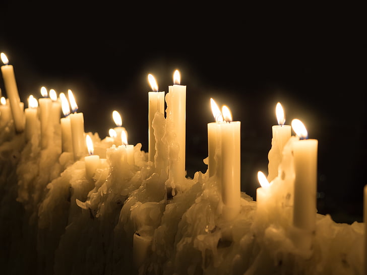 sveče, svetlobe, toplote, plamen, pojav, ob svečah, ljubezen