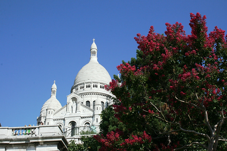 Sacre coeur, bažnyčios kupolas, Paryžius