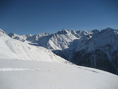 sölden, ziemas, Ziemas sporta veidi, snovborda, slēpju, kalns, Alpu
