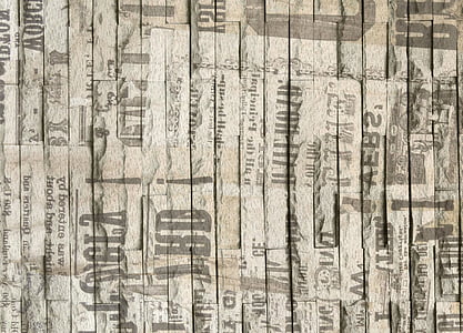 バック グラウンド, 新聞, ニュース, 紙, 壁, 昔ながら, 昔ながらの背景