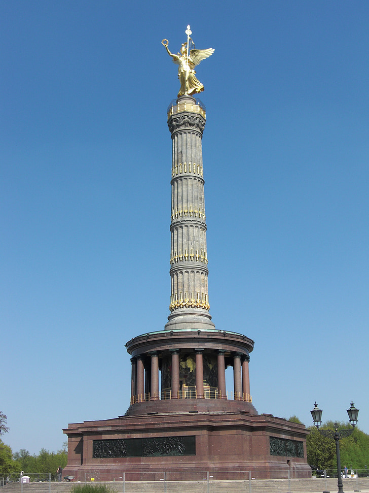 Siegessäule, Berlino, punto di riferimento, Monumento, altro oro, attrazione, pilastro
