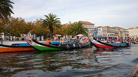 Португалия, Авейро, Европа, пътуване, Открит, традиционни, вода