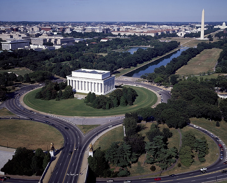 zgrada, Trgovački centar, nacionalne, Washington, DC, spomenik, spomen
