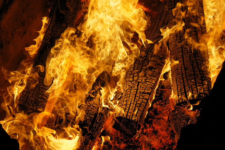 brand, lejrbål, varm, brand - naturligt fænomen, flamme, varme - temperatur, brænding