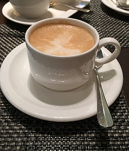 cappuccino, Kawa, przerwa na kawę, napój, filiżanka kawy, dymiący, Puchar