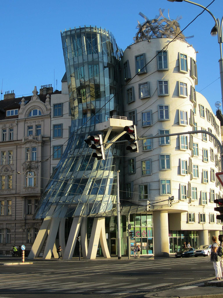 House dans, Çekçe, Prag, modern mimari
