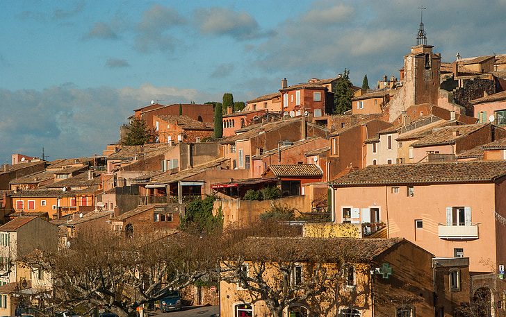 Pháp, Roussillon, làng, Lubéron
