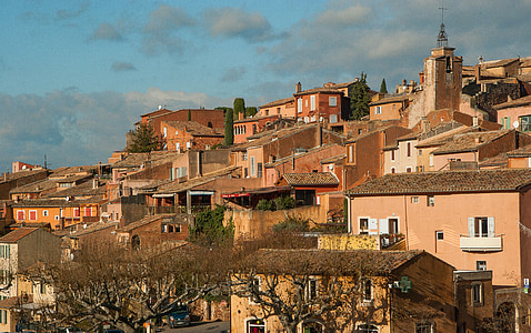 Prancūzija, Roussillon, kaimas, Luberon