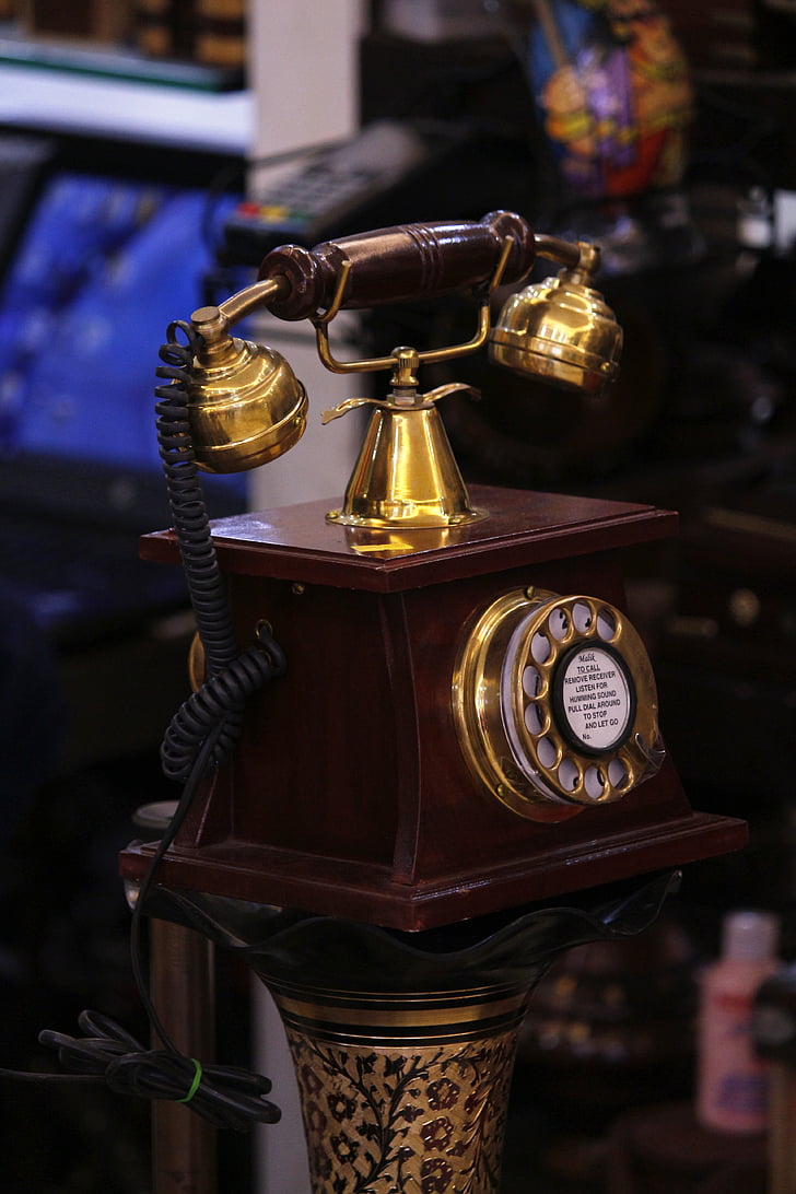 telefón, starý telefón, telefón, staré, komunikácia, Dial, Antique