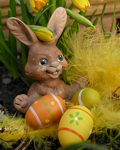 Setmana Santa, conill de Pasqua, figura, divertit, dolç, valent, decoració de Pasqua