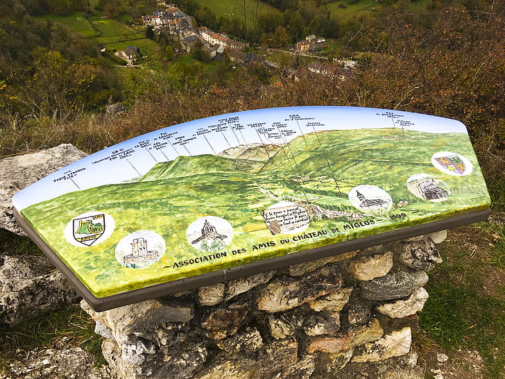 punkt widokowy, Auzat Dolina, Niaux, Miglos, Ariège