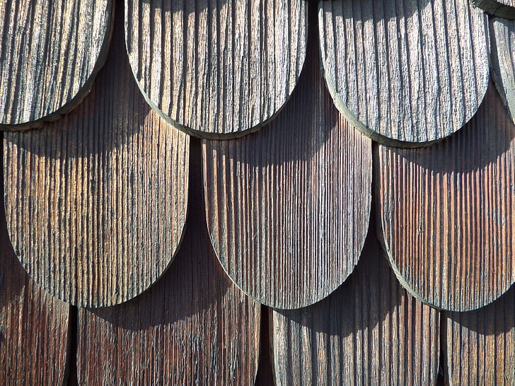 ξύλο, βότσαλα, πρόσοψη, Allgäu, τοίχου, επένδυση προσόψεων, ξύλινα βότσαλο