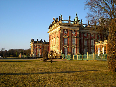 Stadtschloss, Potsdam, Castle, homlokzat, építészet, épület, Nevezetességek