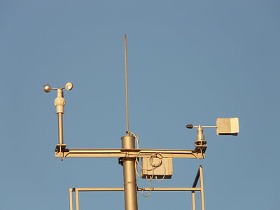 station météo, Anémomètre, observation météorologique, météorologie, météo, vent, pluie
