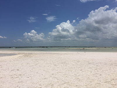 Pantai Holbox 2, qroo, Meksiko, Pantai, alam, laut, pasir