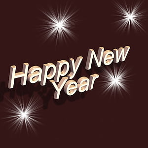 tipus de lletra, Retolació, feliç any nou, any nou, canvi d'any, cap d any, nou començament