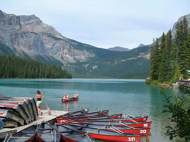 canoeing, rockies, canada