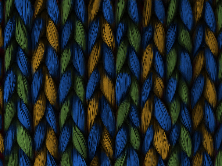 fons, teixit, trenat, blau, groc, verd, textura