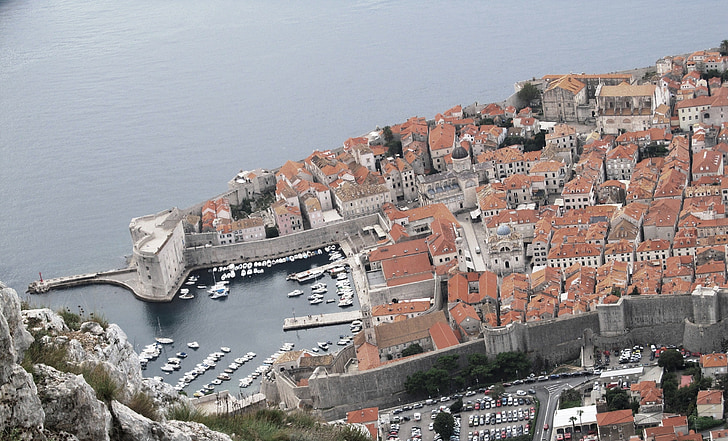 Dubrovnik, Horvátország, ünnepek, város, nézet
