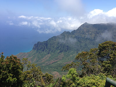 Waimea kanjonas, Kauai, Havajai, kanjonas, atogrąžų, slėnis, uolos