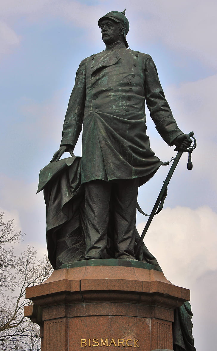 Bismarck, patsas, historiallisesti, veistos, muistomerkki, Berliini, Tiergarten