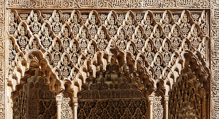Alhambra, bygge, antikk, Granada, Spania, verdensarv, festning