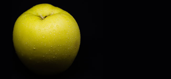 애플, 그린 애플, 과일, 노란색, 건강 한, 자연, 가
