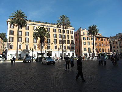 Roma, Itália, edifício, arquitetura, Historicamente, fachada, centro da cidade