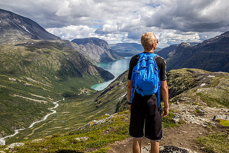 Norge, fjellnaturen, himmel, blå, vann, folkemusikk, landskapet