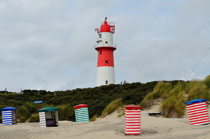 Lighthouse, daymark, Borkum, Fragt, Beacon, navigation, kyst