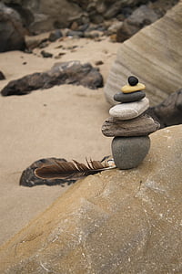 sereno, scultura, serenità, calma, rocce, pietre, impilati