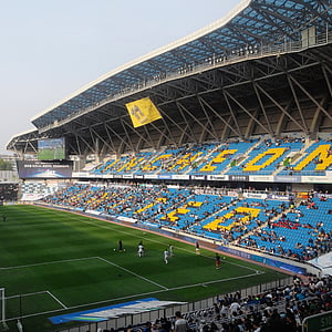 Incheon, Incheon, Egyesült, k-league, Labdarúgás, stadion, Ázsia, foci