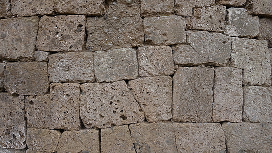 kamniti zid, etruščanske, starinsko, stari, surovega, tuf, unplastered