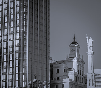 épület, kettőspont, Madrid, Sky, építészet, építési, Egyesült Királyság