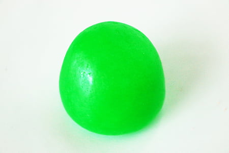 candy, green, ball
