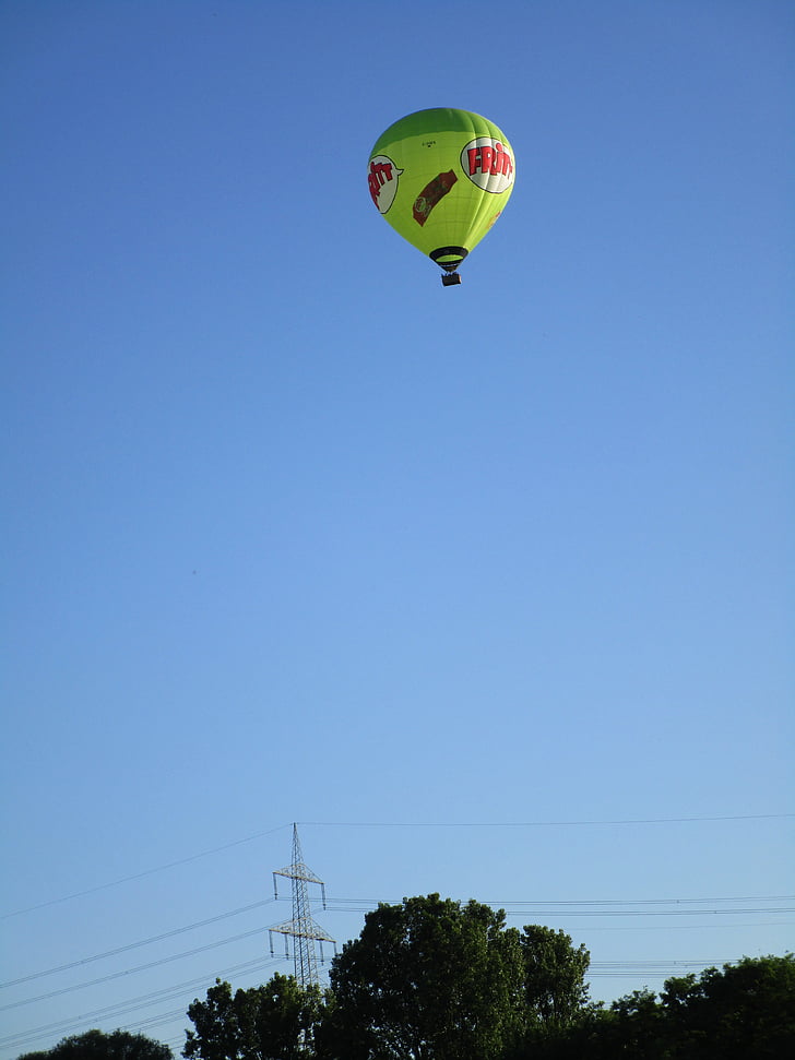 captive balloon, fly, sky