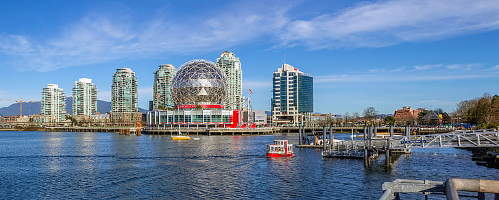 Vancouver, Colúmbia Britânica, Canadá, paisagem, Verão, céu, ao ar livre