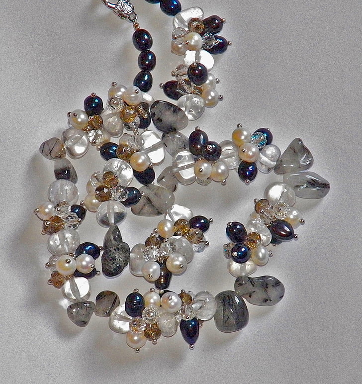 Rutilated quartz, móda, šperky, drahokam, náhrdelník, osobní příslušenství, Luxusní