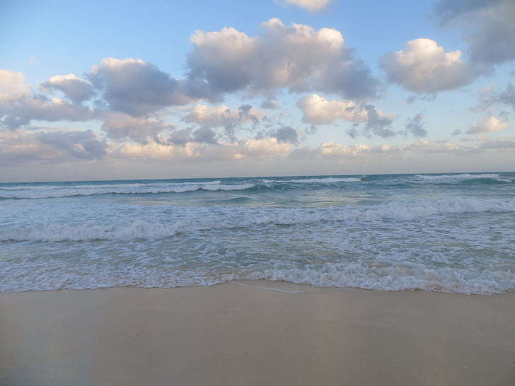 beach, horizon, cloud, sea, sand, sky, nature