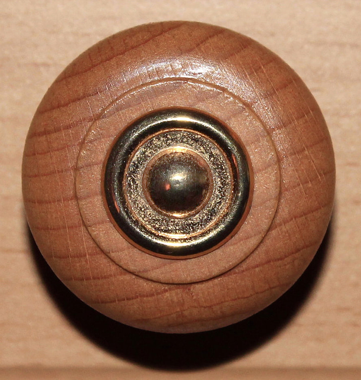 mygtuką, durų rankenėlė, medienos, struktūra, fono, grūdų, Žalvaris