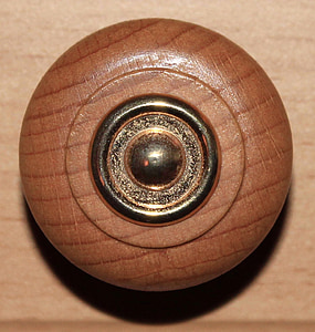 button, door knob, wood, structure, background, grain, brass