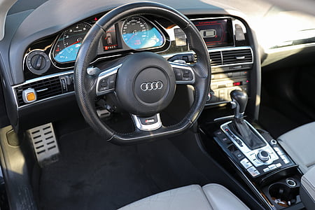 Audi, ohjaamo, ohjauspyörä, auto, ajoneuvon, PKW, RS6